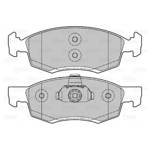 VALEO Bremsbelagsatz, Scheibenbremse 601017