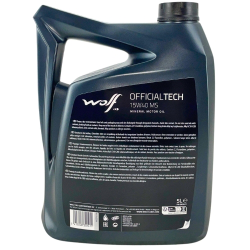 Motor&ouml;l Motoren&ouml;l Wolf OfficialTech 15W-40 MS 5 Liter Kanister 8302411