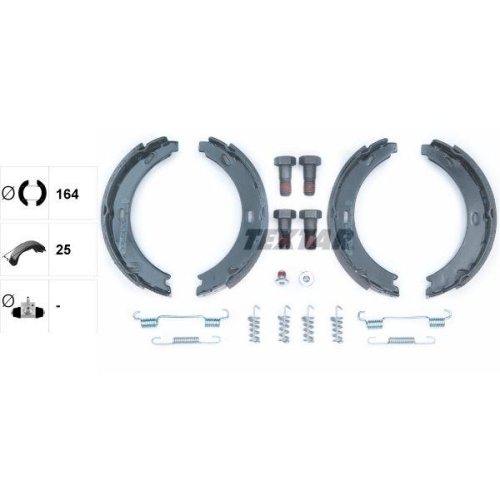 TEXTAR Bremsbackensatz, Feststellbremse 91044500