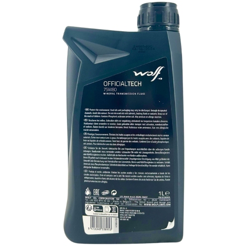 Getriebe&ouml;l Wolf OfficialTech 75W-80 - 1 Liter Flasche 8338953