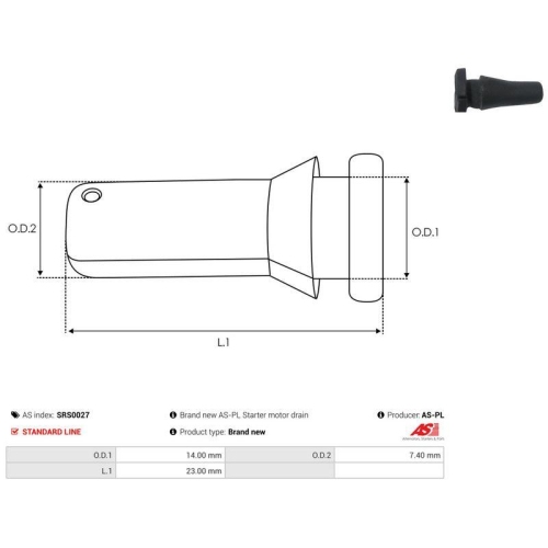 AS-PL Reparatursatz, Starter AS SRS0027