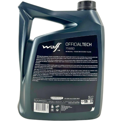 Getriebe&ouml;l Wolf OfficialTech 75W-80 - 5 Liter Kanister 8339059