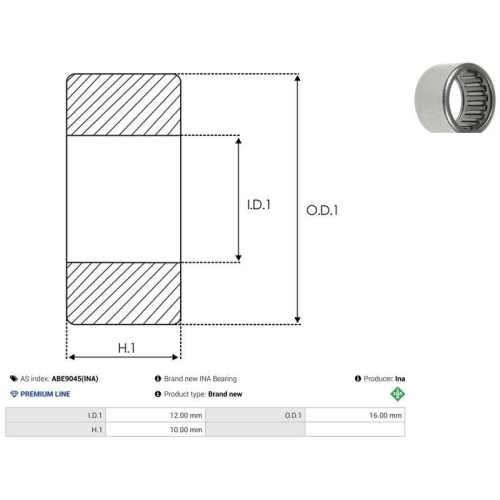 AS-PL Lager Ina ABE9045(INA)
