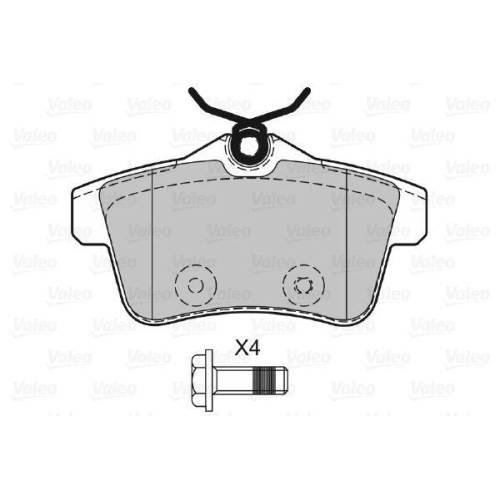 VALEO Bremsbelagsatz, Scheibenbremse 601061