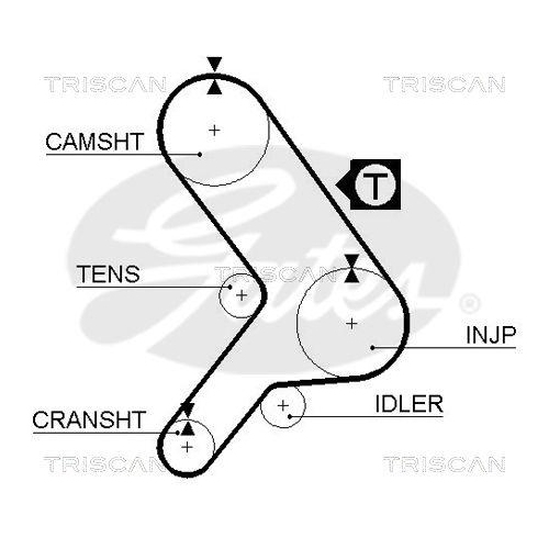 TRISCAN Zahnriemen 8645 5281