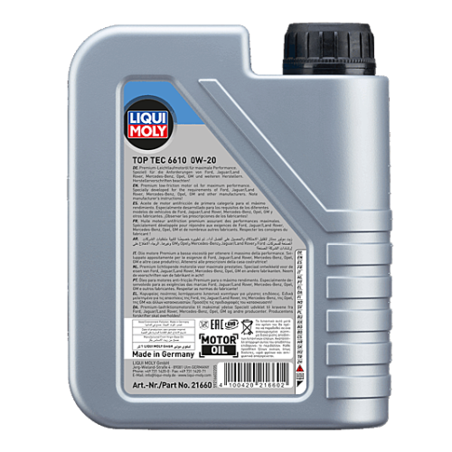Liqui Moly Top Tec 6610 Motor&ouml;l 0W-20 1-Liter - 21660