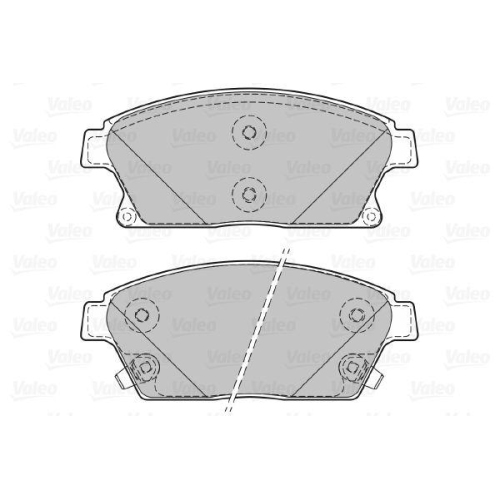VALEO Bremsbelagsatz, Scheibenbremse 601070
