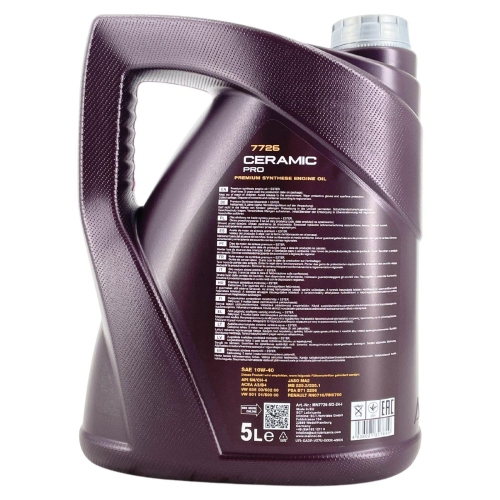 Motor&ouml;l Motoren&ouml;l Mannol Ceramic Pro 10W-40 5 Liter Kanister MN7726-5