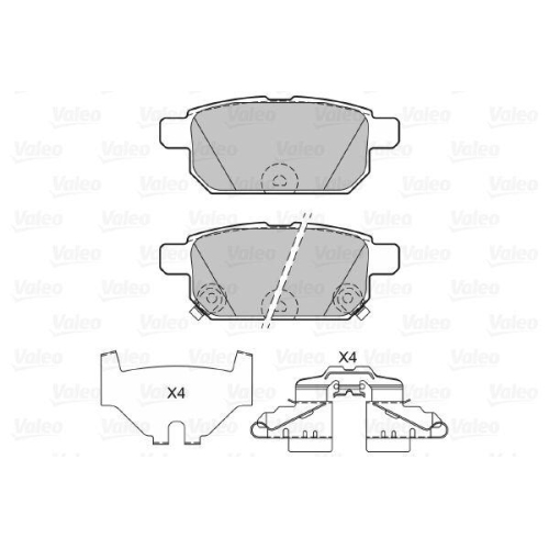 VALEO Bremsbelagsatz, Scheibenbremse 601285
