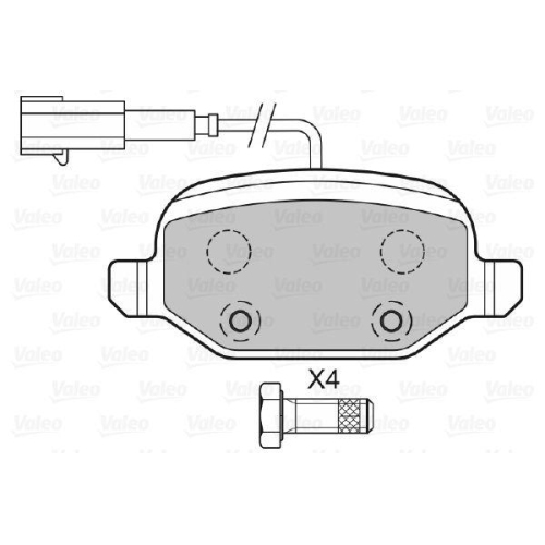 VALEO Bremsbelagsatz, Scheibenbremse 601302