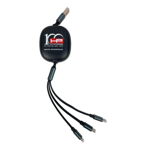 Ladekabel 3in1 ausziehbar HP Autozubeh&ouml;r 20511