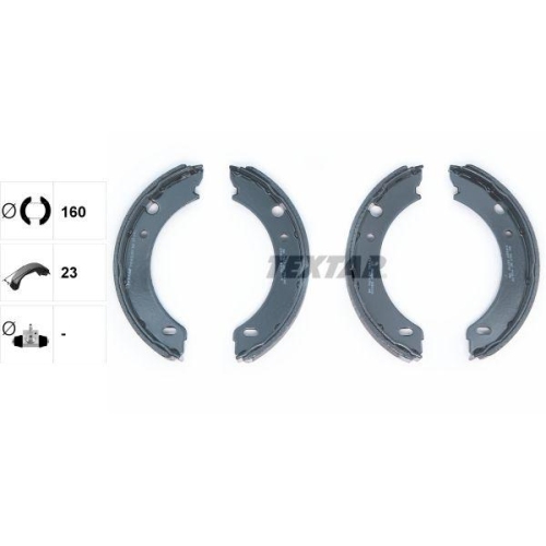 TEXTAR Bremsbackensatz, Feststellbremse 91048301