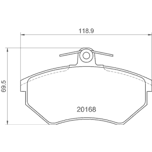 DON Bremsbelagsatz, Scheibenbremse PCP1145