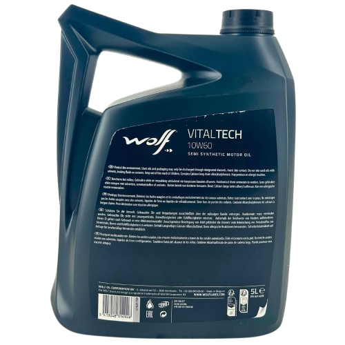 Motor&ouml;l Motoren&ouml;l Wolf VitalTech 10W-60 5 Liter Kanister 8314926