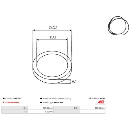 AS-PL Reparatursatz, Generator AS ARS0057