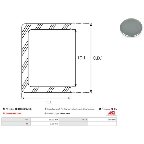 AS-PL Reparatursatz, Starter AS SDK0050S(BULK)