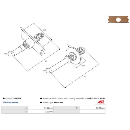 AS-PL Reparatursatz, Starter AS SP3020P