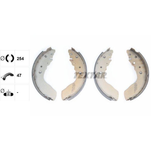 TEXTAR Bremsbackensatz 91051300