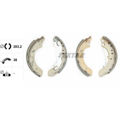 TEXTAR Bremsbackensatz 91051500