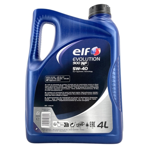 Motor&ouml;l Motoren&ouml;l Elf Evolution 900 NF 5W-40 - 4 Liter Kanister 213909