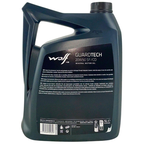 Motor&ouml;l Motoren&ouml;l Wolf GuardTech 20W-50 SF/CD 5 Liter Kanister 8325656