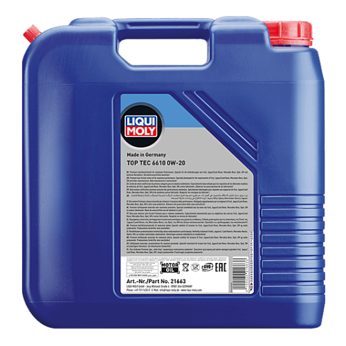 Motoren&ouml;l Motor&ouml;l Top Tec 6610 0W-20 Liqui Moly 20 Liter