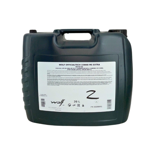 Motor&ouml;l Motoren&ouml;l Wolf OfficialTech 15W-40 MS Extra 20 Liter Kanister 8335051