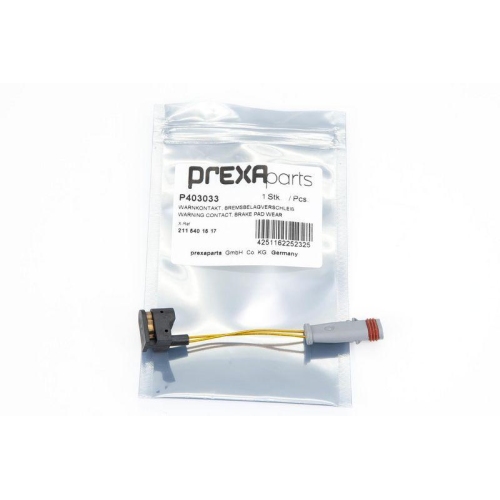 PREXAparts Warnkontakt, Bremsbelagverschleiß P403033