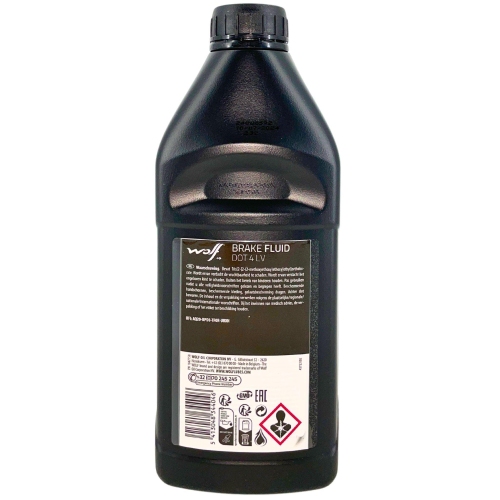 Wolf Bremsfl&uuml;ssigkeit Brake Fluid DOT 4 LV 1 Liter Flasche 1047758