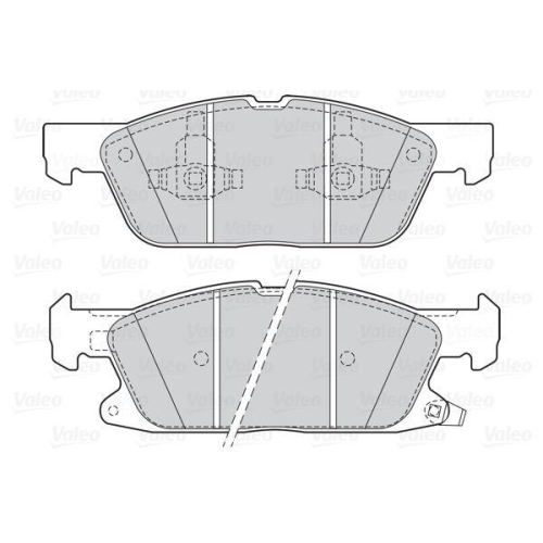 VALEO Bremsbelagsatz, Scheibenbremse 601588