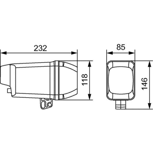 HELLA Arbeitsscheinwerfer 2XA 996 200-101
