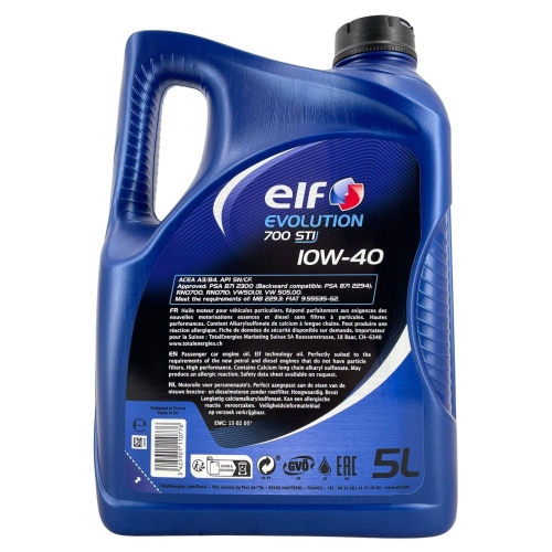 Motor&ouml;l Motoren&ouml;l Elf Evolution 700 STI 10W-40 - 5 Liter Kanister 214124