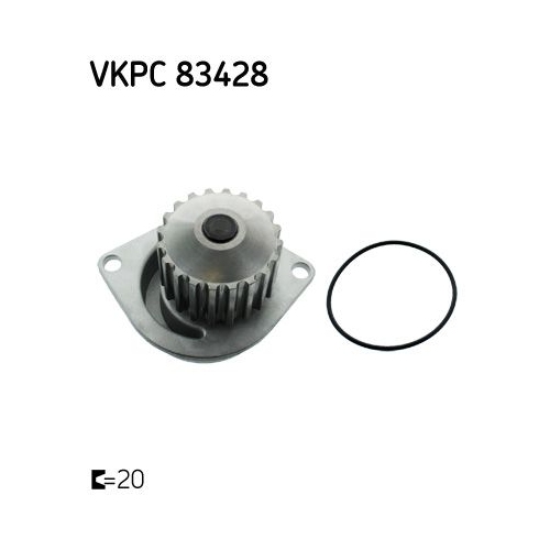 SKF Wasserpumpe, Motork&uuml;hlung VKPC 83428
