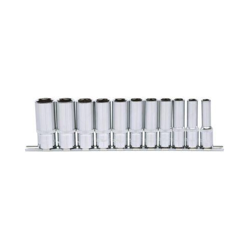 3/8 Zoll CHROMEplus Sechskant-Stecknuss-Satz, lang, 11-tlg 8-19mm KS TOOLS