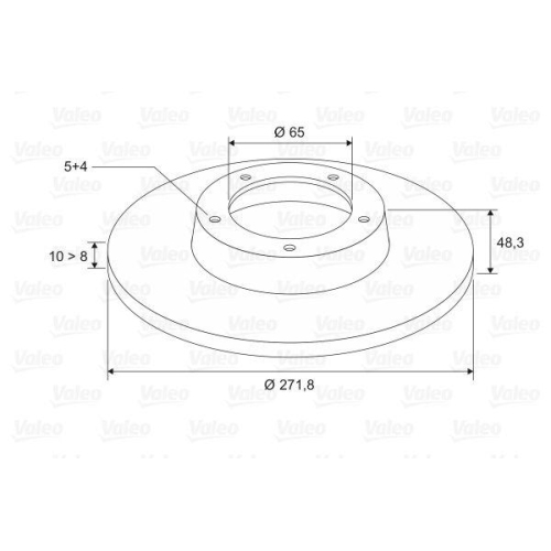 VALEO Bremsscheibe 197544
