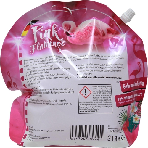 SONAX ScheibenReiniger gebrauchsfertig Pink Flamingo 3 Liter 03894410