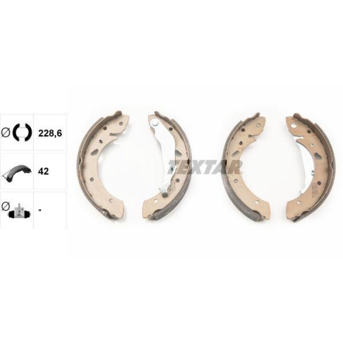 TEXTAR Bremsbackensatz 91055200
