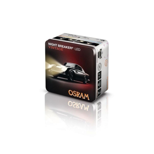 ams-OSRAM Gl&uuml;hlampe, Fernscheinwerfer NIGHT BREAKER LED VINTAGE H4 + R2 Adapter 64193DWNBVNT-2MB