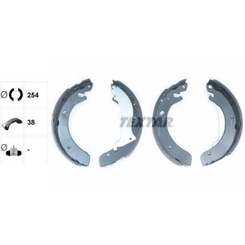TEXTAR Bremsbackensatz 91055600