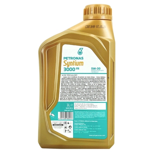 Motor&ouml;l Motoren&ouml;l SYNTIUM 3000 FR 5W-30, 1 Liter Flasche PETRONAS 70260E18EU