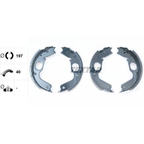TEXTAR Bremsbackensatz, Feststellbremse 91056900