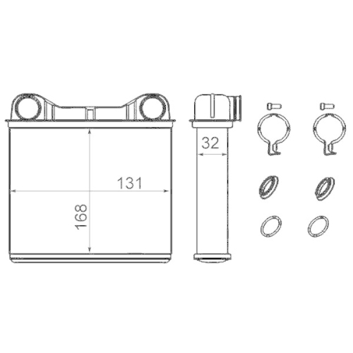 MAHLE Wärmetauscher, Innenraumheizung BEHR