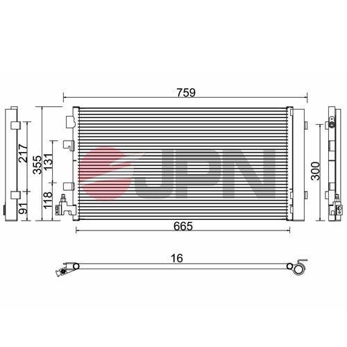JPN Kondensator, Klimaanlage 60C9127-JPN