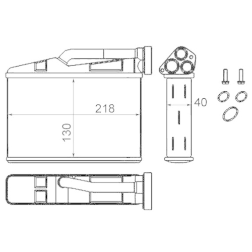 MAHLE Wärmetauscher, Innenraumheizung BEHR