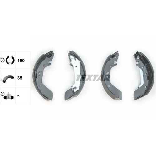 TEXTAR Bremsbackensatz 91059600
