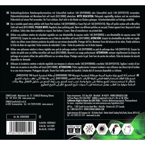 PROFILINE NP 03-06 5L Lackpflege, Lackpolitur, Poliermittel SONAX 02085000