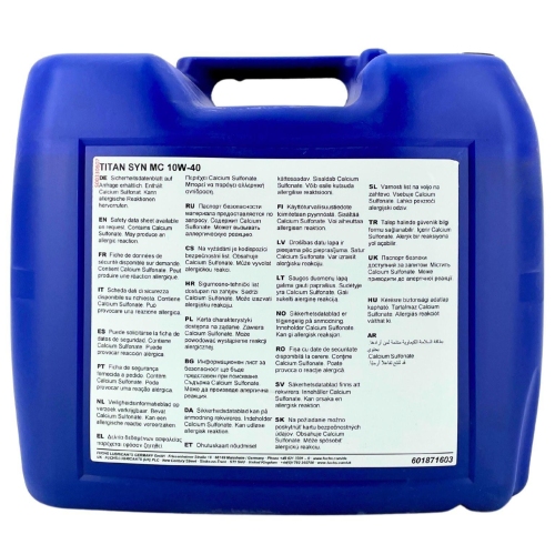Motor&ouml;l Motoren&ouml;l Fuchs Titan Syn MC 10W-40 20 Liter 601871603