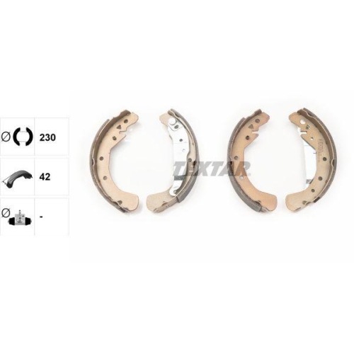 TEXTAR Bremsbackensatz 91060100