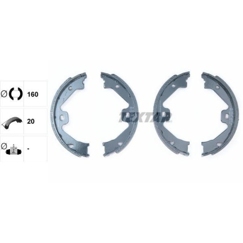 TEXTAR Bremsbackensatz, Feststellbremse 91060300