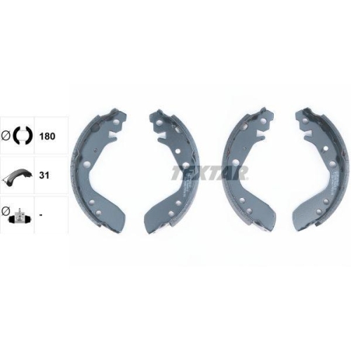 TEXTAR Bremsbackensatz 91060400